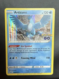 Pokemon TCG Articuno Pokemon Go 024/078 Holo Holo Rare - Image 1
