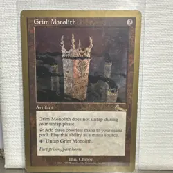 Magic: The Gathering 1999 World Championships Grim Monolith & Masticore Cards - Image 1