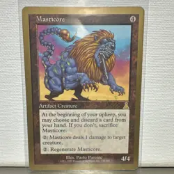 Magic: The Gathering 1999 World Championships Grim Monolith & Masticore Cards - Image 2