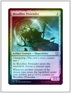 1x Bloodline Pretender, Foil, Magic the Gathering MTG NM - Image 1