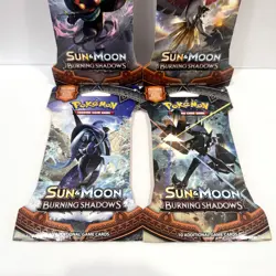 Sun & Moon Burning Shadows Art Set Sealed Pokemon Card Sleeved Booster Pack - Image 3