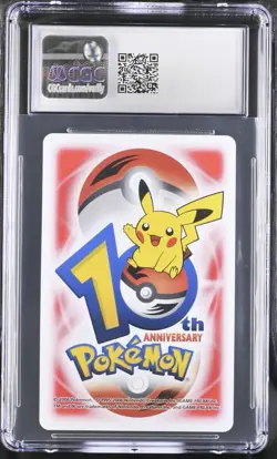 Psyduck & Golduck 2006 Playing Card JPN 10th Anniversary Red Deck 3 Clubs CGC 10 - Image 2