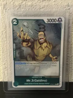 Bandai One Piece Card Game Mr.3 (Galdino) ST30-014 Special ENG 3000 Cost2 - Image 1