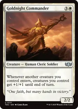 NM Goldnight Commander, MTG, Tarkir Dragonstorm, Magic the Gathering, 117 - Image 1