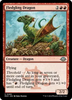 Fledgling Dragon 0280 MTG Modern Horizons 3 Uncommon NP - Image 1