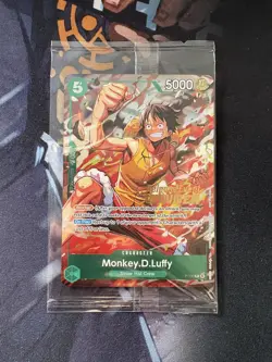 One Piece Monkey D Luffy P-135 OP16 Pre-Release Event Winner Stamp Card *SEALED* - Image 3