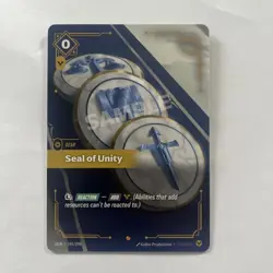 Seal of Unity - OGN 245/298 Origins Riftbound. Sample from Demo Deck - Image 1