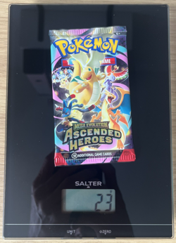 🎊HEAVY! 1x Ascended Heroes Pokemon Booster Pack 23g! GOD/SIRU!🔥Sealed✅ - Image 1