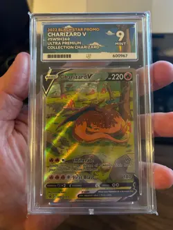 Pokemon TCG Charizard V SWSH260 Black Star Promo Holo ACE 9 Mint - Image 1