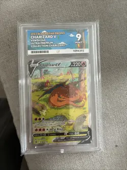 Pokemon TCG Charizard V SWSH260 Black Star Promo Holo ACE 9 Mint - Image 1
