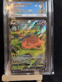 Pokemon TCG Charizard V SWSH260 Black Star Promo Holo ACE 9 Mint - Image 1