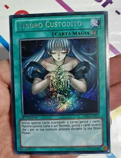 YUGIOH! YU-GI-OH! TESORO CUSTODITO DRLG-IT013 RARA SEGRETA ITA 1ed NUOVA - Image 1