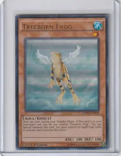 Yugioh DUSA-EN058 Treeborn Frog – Ultra Rare Ist Edition - Image 1
