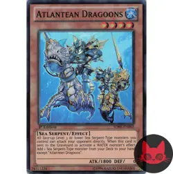 Yugioh Atlantean Dragoons SDRE-EN002 Super Rare 1st Edition LP - Image 1