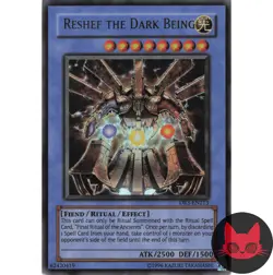 Yugioh Reshef the Dark Being DR3-EN213 Ultra Rare LP - Image 1