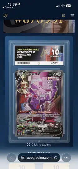 Genesect V 255/264 - Fusion Strike Ultra Rare - Pokemon TCG - Ace 10 - Image 4