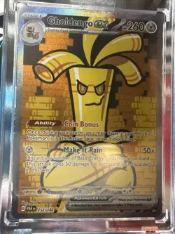 Pokemon Paradox Rift Gholdengo ex 252/182 Special Illustration Rare SIR NM - Image 2