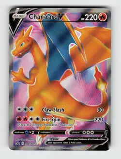 Charizard V SWSH050 Holo Promo Sword & Shield Promo Pokemon Lightly Played - Image 1