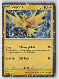 Zapdos 157 Holo Promo Scarlet & Violet Promo Pokemon Holo Near Mint - Image 1