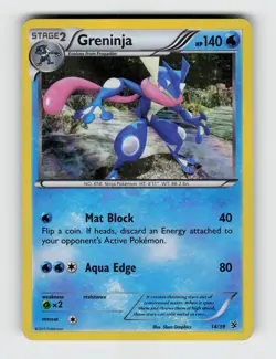 Greninja 14/39 Holo Kalos Starter Set Pokemon 2013 Moderately Played - Image 1