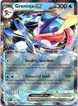 Greninja ex 054 Holo Promo Scarlet & Violet Promo Pokemon Near Mint - Image 1