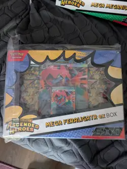 Pokemon TCG Mega Feraligatr ex Box Mega Evolution—Ascended Heroes English - Image 1