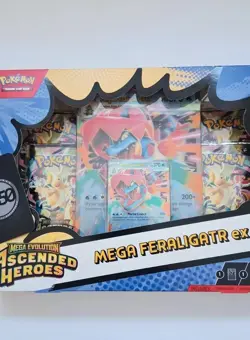 Pokemon TCG: Mega Evolution-Ascended Heroes Mega Feraligatr ex Box - SEALED - Image 4