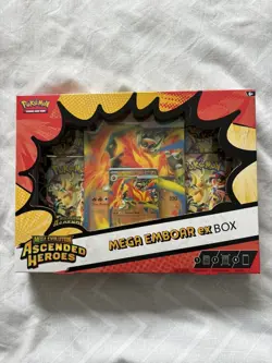 Pokemon TCG Mega Evolution Ascended Heroes - Mega Emboar EX Box - Image 1