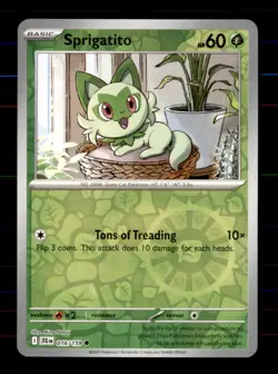 Sprigatito 016/159 Common Journey Together Pokemon Reverse Holo Near Mint - Image 1