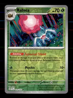 Rabsca 024/162 Uncommon Temporal Forces Pokemon Reverse Holo Near Mint - Image 1