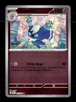 Meowstic 037/086 Uncommon Chaos Rising Pokemon Reverse Holo Near Mint - Image 1