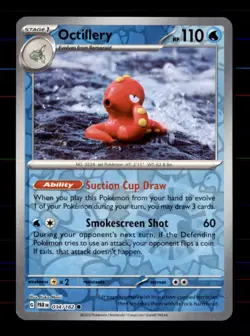 Octillery 034/182 Common Paradox Rift Pokemon Reverse Holo Near Mint - Image 1