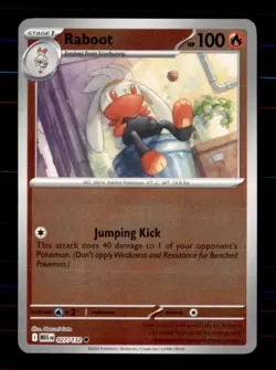 Raboot 027/132 Common Mega Evolution Pokemon Reverse Holo Near Mint - Image 1