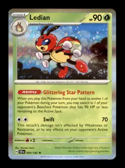 Pokemon TCG SV07: Stellar Crown Ledian Holo - Image 1