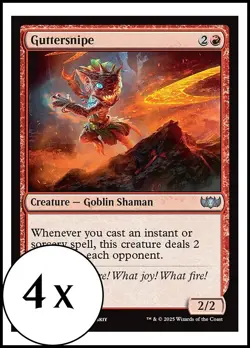 MTG - 4 x Guttersnipe - Tarkir: Dragonstorm - Playset 4x x4 - Image 1