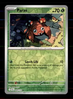 Paras 004/159 Common Journey Together Pokemon Reverse Holo Near Mint - Image 1