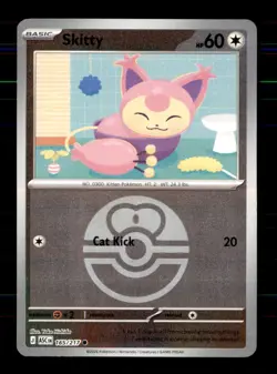 Skitty (Love Ball) 165/217 Common Ascended Heroes Pokemon Reverse Holo Near Mint - Image 1