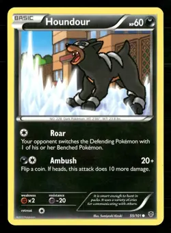 Houndour 55/101 Common Plasma Blast Pokemon Lightly Played - Image 1