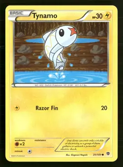 Tynamo 31/101 Common Plasma Blast Pokemon Lightly Played - Image 1