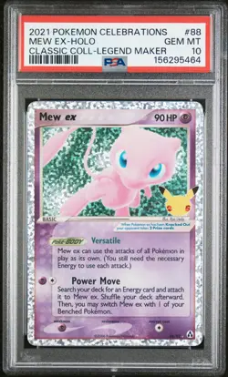 2021 POKEMON CELEBRATIONS CLASSIC COLLECTION #88 MEW EX-HOLO PSA 10 - Image 1