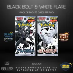 Black Bolt & White Flare Deluxe Booster Pack Set Pokemon SV11W/SV11B IN Stock - Image 1