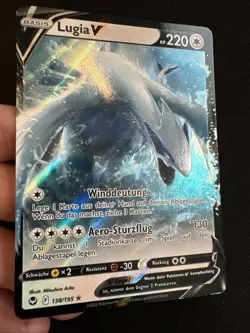 Lugia V 138/195 Holo Ultra Rare Pokemon TCG Silberne Sturmwinde SIT 2022 NM DE - Image 3