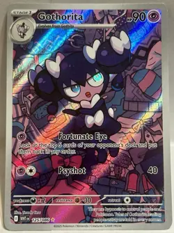 Gothorita 125/86 Holo Illustration Rare White Flare Scarlet & Violet Pokemon TCG - Image 1