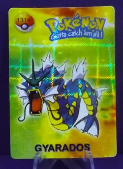 POKEMON POCKET MONSTERS VENDING PRISM STICKER 1314 GYARADOS - Image 1