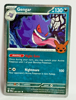Pokemon TCG Gengar 057/091 Trick or Trade 2024 Halloween Cosmos Holo - Image 1