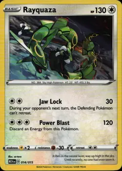 RAYQUAZA 014/015 Pokemon Card McDonald's Promos 2024 Near Mint - Image 1