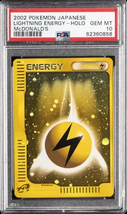 2002 POKEMON JAPANESE MCDONALD'S LIGHTNING ENERGY-HOLO PSA 10 - Image 1