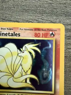 Pokemon 1999 Base Set Holo Ninetales 12/102 Rare Pokemon Card - Image 3