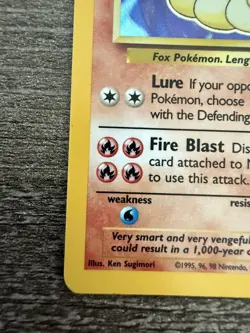 Pokemon 1999 Base Set Holo Ninetales 12/102 Rare Pokemon Card - Image 4