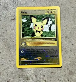 Pokemon Pichu Wizards Black Star Promo #35 Reverse Holo League Promo (2001) - Image 1